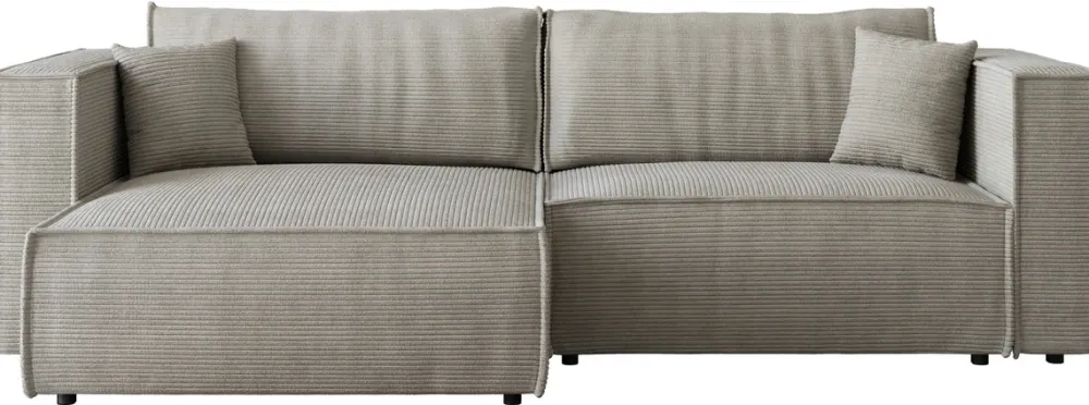 Meble Dla Dzieci|Narożniki>BROMARKT Sztruksowy narożnik z funkcją spania i pojemnikiem MIZARU