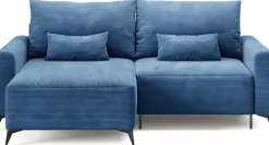 Meble Dla Dzieci|Meble Młodzieżowe>BROMARKT Sztruksowy narożnik z funkcją spania do salonu na nóżkach LORENZO