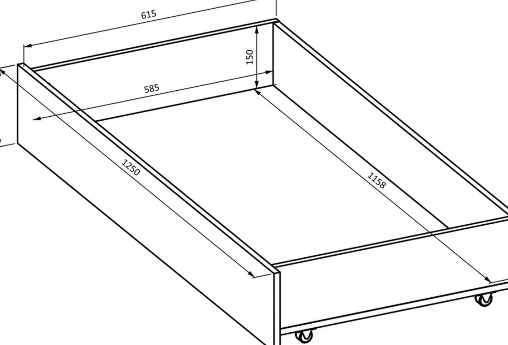 Pozostałe|Zestawy Mebli Do Sypialni>Helvetia Szuflady pod łóżko 125 cm IMPRESSIO