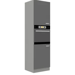 Meble Kuchenne>Lempert Tania szafka kuchenna pod zabudowę połysk 60 cm SILVER szary