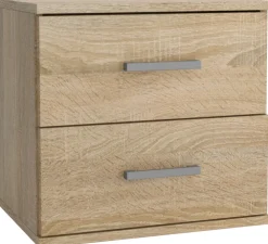 Szafki Nocne>Meblohand Tania szafka nocna nowoczesna z szufladami 48 cm GRETA dąb sonoma