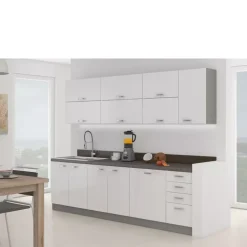 Meble Kuchenne>Lempert Tanie białe meble do kuchni BLANKA 6