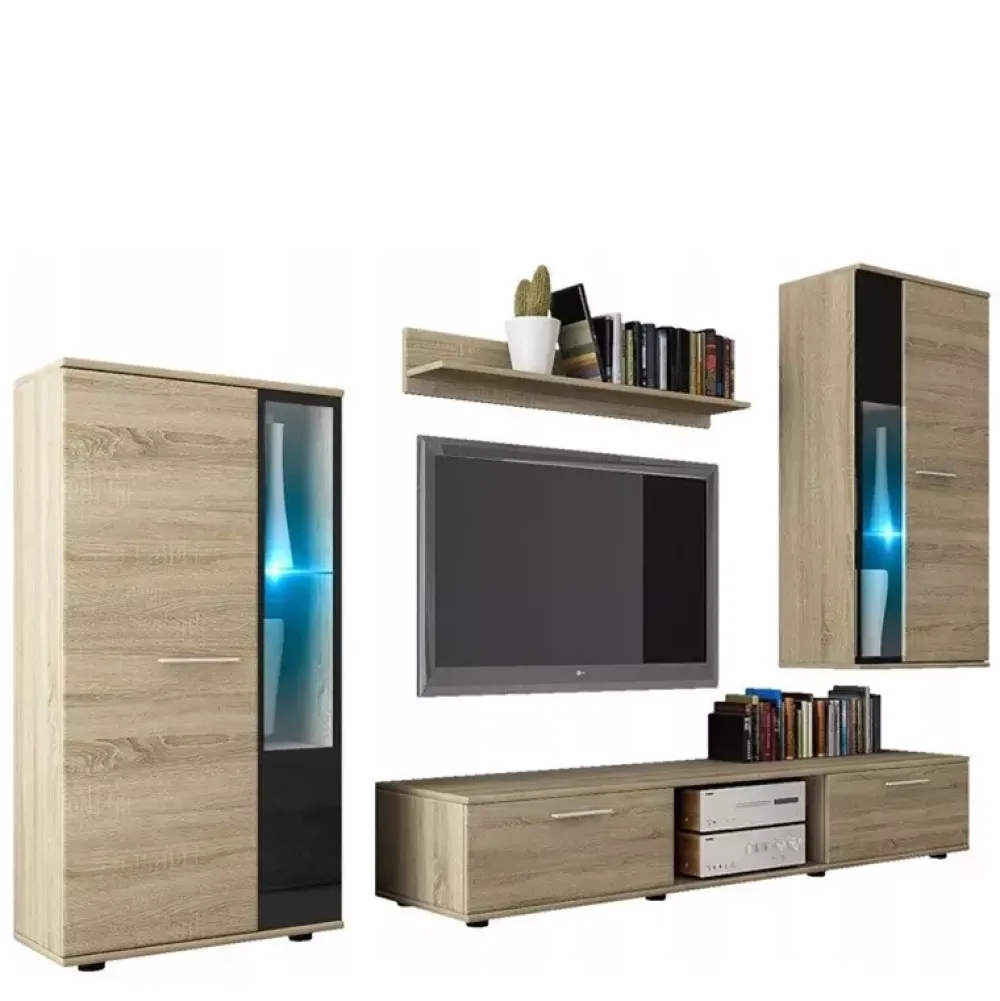 Meblościanki>Lempert Tanie meble do salonu KUBA dąb sonoma