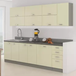 Meble Kuchenne>Lempert Tanie meble kuchenne krem połysk CARMEN 6