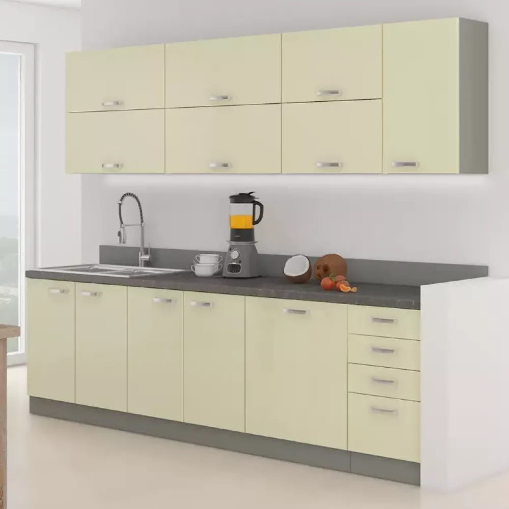 Meble Kuchenne>Lempert Tanie meble kuchenne krem połysk CARMEN 6