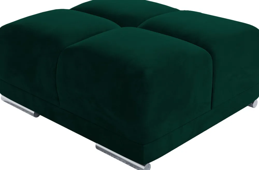 Meble Dla Dzieci|Meble Młodzieżowe>BROMARKT Tapicerowana pufa do salonu NUBES butelkowa zieleń