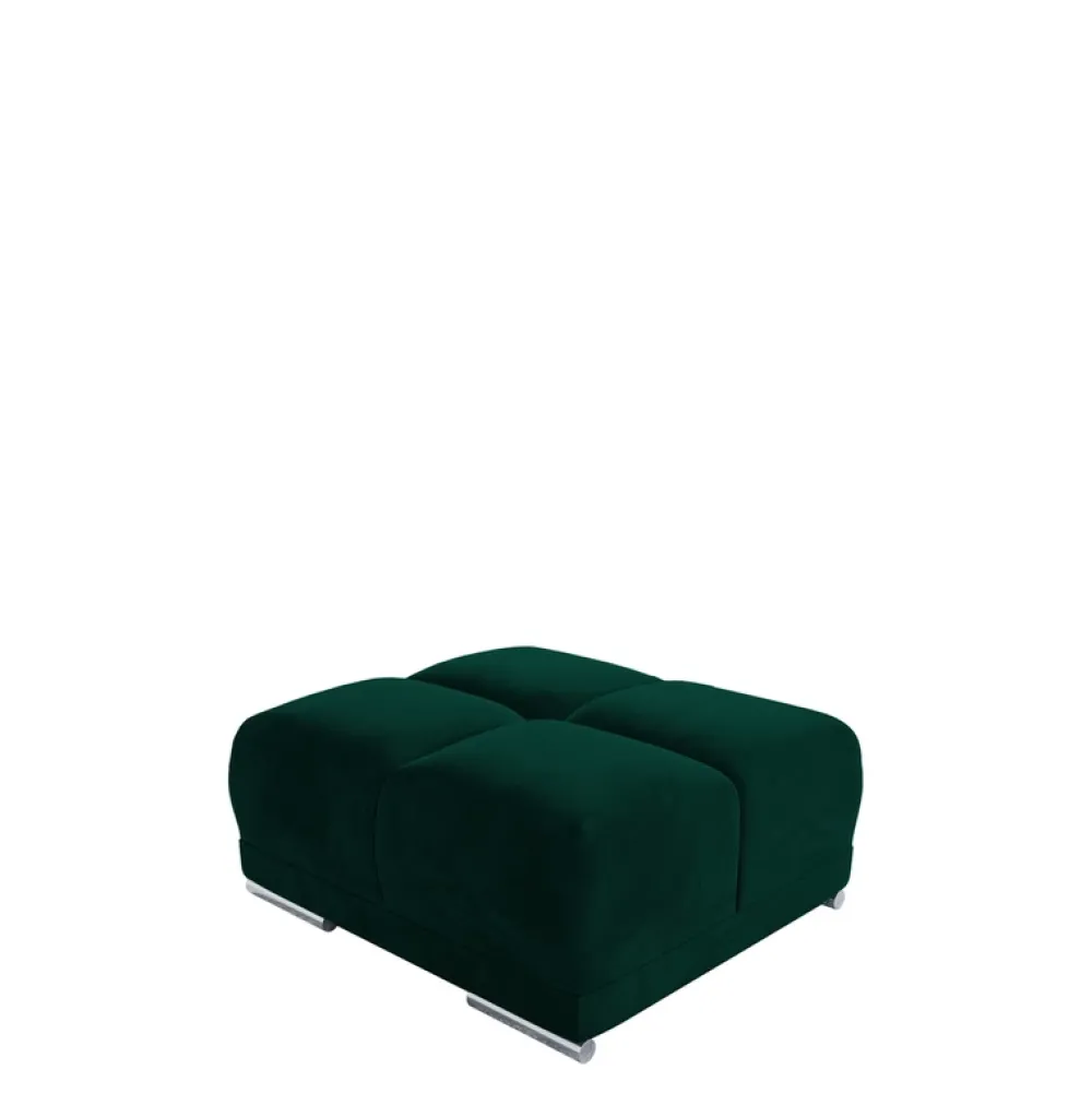 Meble Dla Dzieci|Meble Młodzieżowe>BROMARKT Tapicerowana pufa do salonu NUBES butelkowa zieleń
