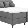 Łóżka Małżeńskie|Łóżka Ze Stelażem>BROMARKT Tapicerowane łóżko do sypialni 180x200 cm dwuosobowe SERENO szare