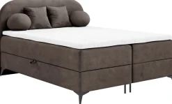 Łóżka Małżeńskie|Łóżka Ze Stelażem>BROMARKT Tapicerowane łóżko kontynentalne 160x200 cm do sypialni z pojemnikiem SERENO