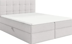 Łóżka Małżeńskie|Łóżka Ze Stelażem>BROMARKT Tapicerowane łóżko 160x200 cm do sypialni kontynentalne z pojemnikiem ASPEN