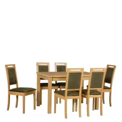 Krzesła Drewniane|Krzesła>DREWMIX Tapicerowane krzesło drewniane do jadalni GROTTO