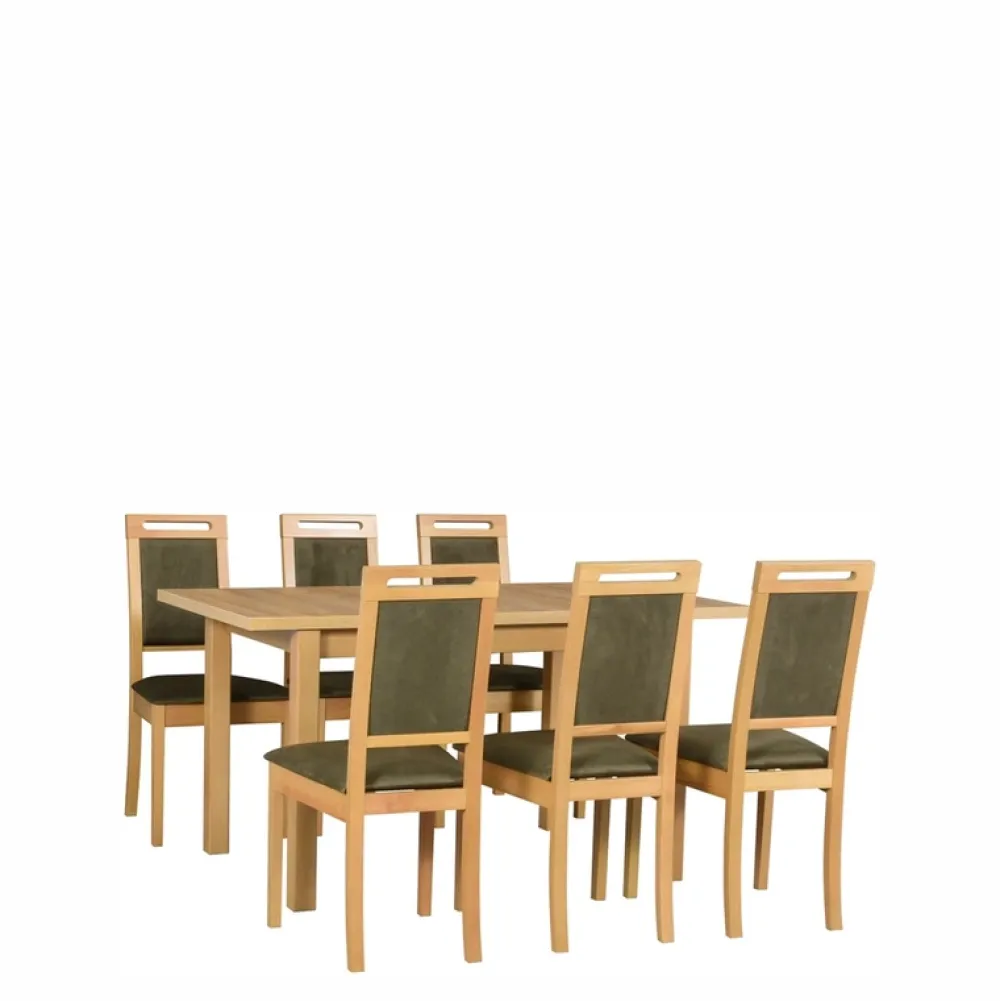 Krzesła Drewniane|Krzesła>DREWMIX Tapicerowane krzesło drewniane do jadalni GROTTO