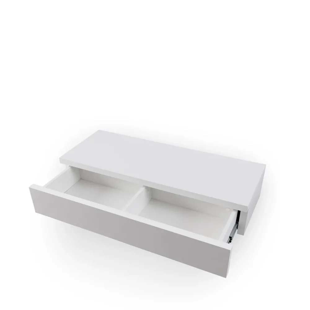 Zestawy Mebli Do Sypialni|Toaletki I Konsole>GiB Meble Toaletka biała w stylu nowoczesnym NARNI połysk biały