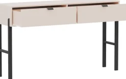 Zestawy Mebli Do Sypialni>Stolar Toaletka do sypialni z szufladami 140 cm beżowa CALISSA