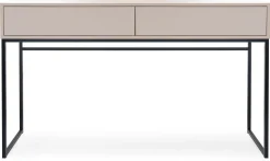 Toaletki I Konsole>Stolar Toaletka do sypialni z szufladami 137 cm beż piaskowy GENEWA