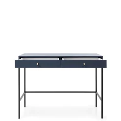 Toaletki I Konsole>PIASKI Toaletka z szufladami MONTI granat złoty granatowy