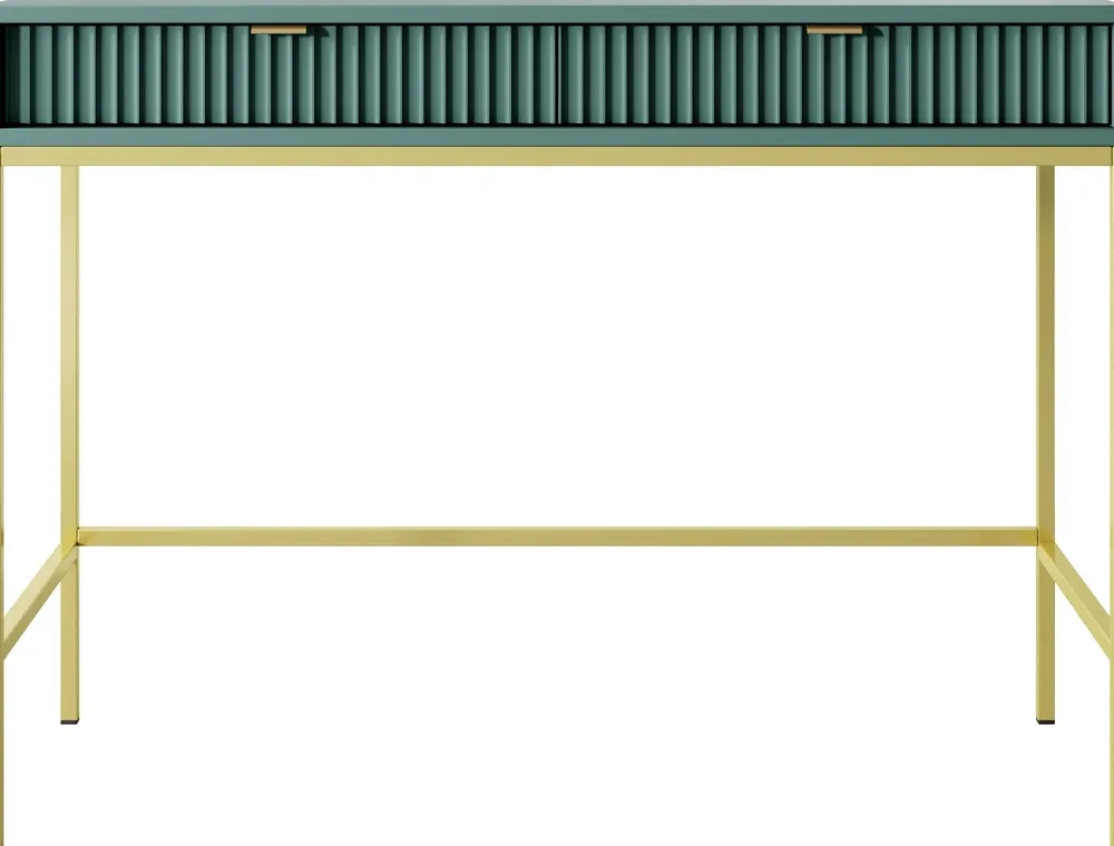 Biurka|Toaletki I Konsole>PIASKI Toaletka z szufladami w stylu glamour AVANTI 104 cm labrador