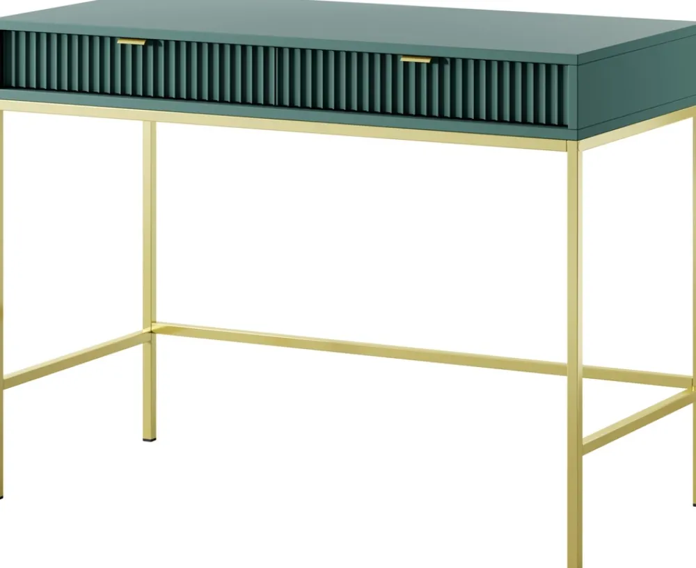 Biurka|Toaletki I Konsole>PIASKI Toaletka z szufladami w stylu glamour AVANTI 104 cm labrador