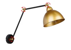 Oświetlenie Pokoju Dziecięcego|Oświetlenie Sypialni>Candellux Lighting Truck lampa kinkiet czarny+złoty 1X40W E27 złoty