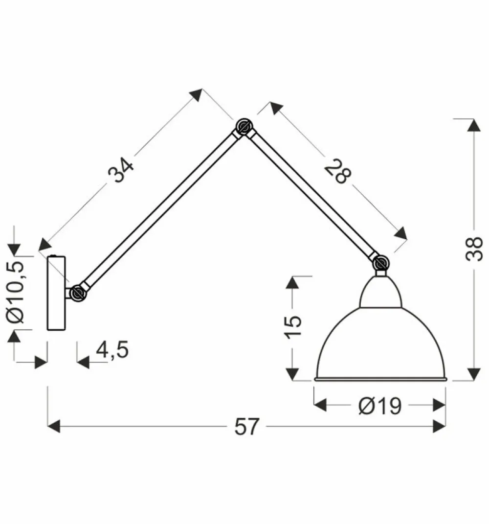 Oświetlenie Pokoju Dziecięcego|Oświetlenie Sypialni>Candellux Lighting Truck lampa kinkiet czarny+złoty 1X40W E27 złoty