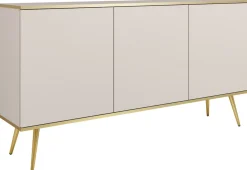 Zestawy Mebli Do Salonu|Komody>PIASKI Trzydrzwiowa owa komoda 160 cm do salonu ORVIETO beż