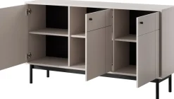 Komody>PIASKI Trzydrzwiowa komoda do salonu 153,5 cm JUVA kaszmir