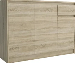 Komody>Meblohand Trzydrzwiowa komoda z szufladą nowoczesna ARTEGO dąb sonoma