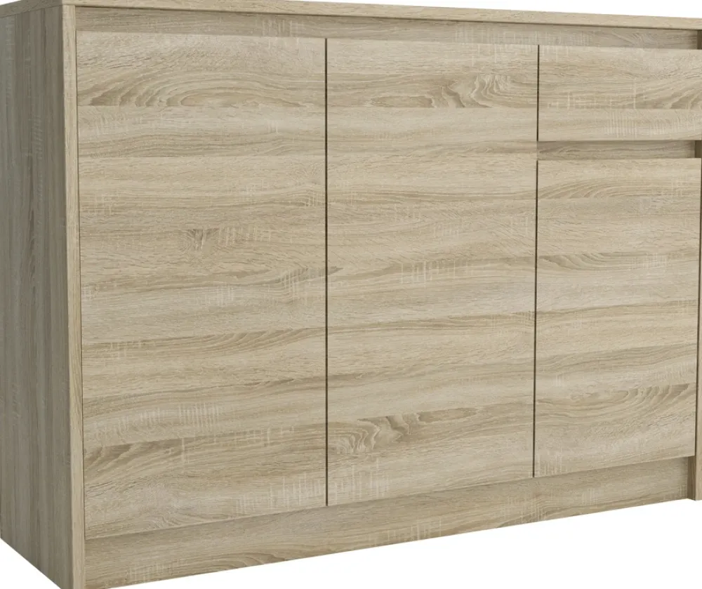 Komody>Meblohand Trzydrzwiowa komoda z szufladą nowoczesna ARTEGO dąb sonoma