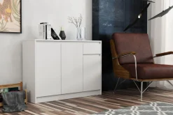 Komody>Meblohand Trzydrzwiowa komoda z szufladą nowoczesna ARTEGO dąb sonoma