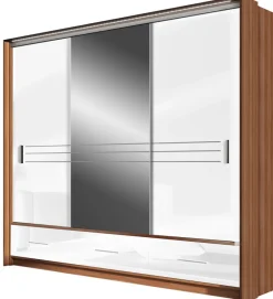 Szafy Trzydrzwiowe|Szafy Z Lustrem>Stolar Trzydrzwiowa szafa przesuwna z szufladami 250 cm ARISA