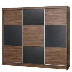 Szafy Trzydrzwiowe|Szafy Z Lustrem>Stolar Trzydrzwiowa szafa przesuwna z półkami 250 cm CERES