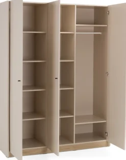 Meble Dla Dzieci|Meble Młodzieżowe>MEBLAR Trzydrzwiowa szafa uchylna do pokoju młodzieżowego 145 cm ALDENO