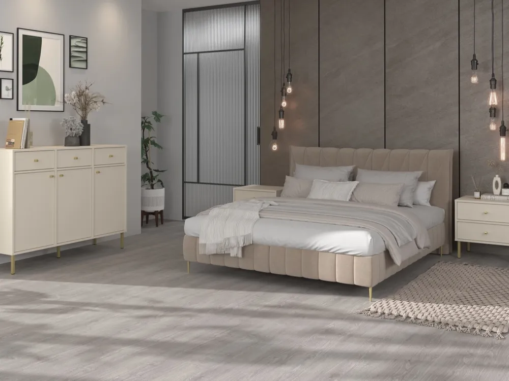 Zestawy Mebli Do Salonu|Szafki Rtv>Lempert Trzydrzwiowa szafka pod telewizor 180 cm TOKEN beż piaskowy