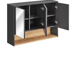 Meble Łazienkowe|Szafki Łazienkowe>COMAD Trzydrzwiowa szafka z lustrem 100 cm UNITY