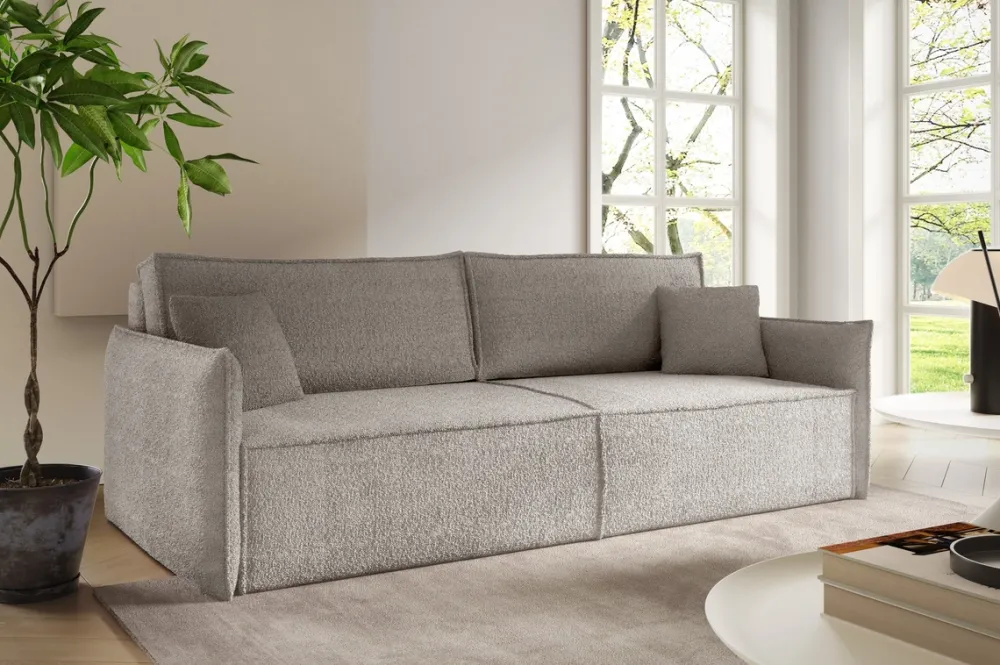 Meble Dla Dzieci|Meble Młodzieżowe>BROMARKT Trzyosobowa sofa z funkcją spania do salonu RIMO boucle