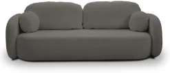 Kanapy I Sofy>LASKI Trzyosobowa sofa z funkcją spania do salonu OMERO grafitowa