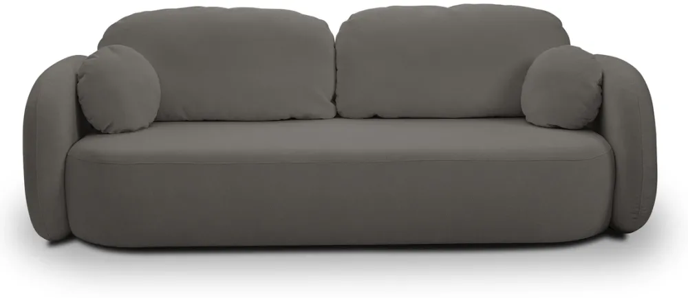 Kanapy I Sofy>LASKI Trzyosobowa sofa z funkcją spania do salonu OMERO grafitowa