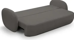 Kanapy I Sofy>LASKI Trzyosobowa sofa z funkcją spania do salonu OMERO grafitowa