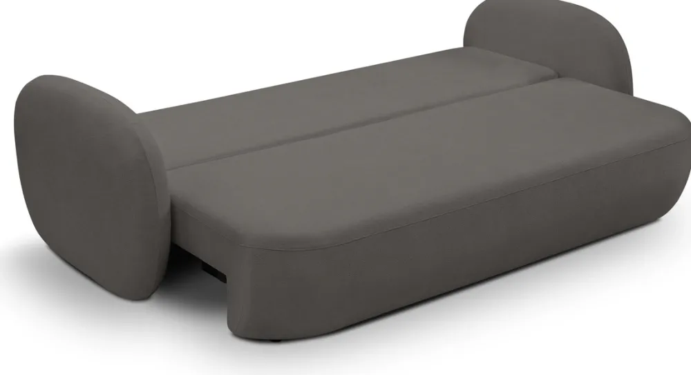 Kanapy I Sofy>LASKI Trzyosobowa sofa z funkcją spania do salonu OMERO grafitowa