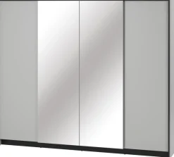 Zestawy Mebli Do Sypialni>lenart. Uchylna szafa do sypialni 250 cm z lustrem GRIS