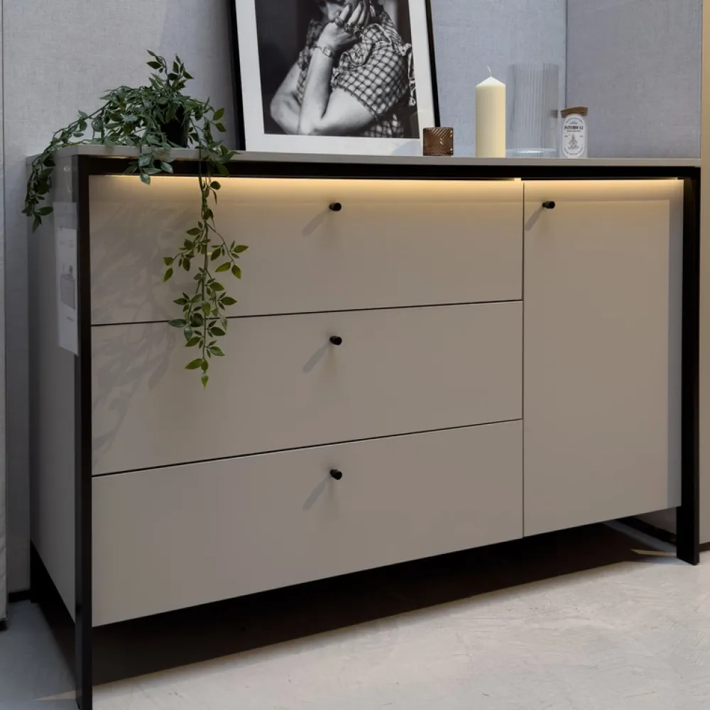 Zestawy Mebli Do Sypialni>lenart. Uchylna szafa do sypialni 250 cm z lustrem GRIS