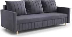 Kanapy I Sofy>Rimal Welurowa sofa z funkcją spania i pojemnikiem do salonu FOCUS