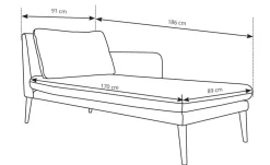 Kanapy I Sofy|Szezlongi></noscript>LASKI Welurowy szezlong w stylu glamour SENU