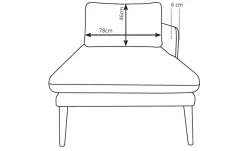 Kanapy I Sofy|Szezlongi></noscript>LASKI Welurowy szezlong w stylu glamour SENU