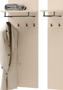 Wieszaki Do Przedpokoju|Garderoby>lenart. Wieszak ścienny na ubrania do przedpokoju z półkami TREND