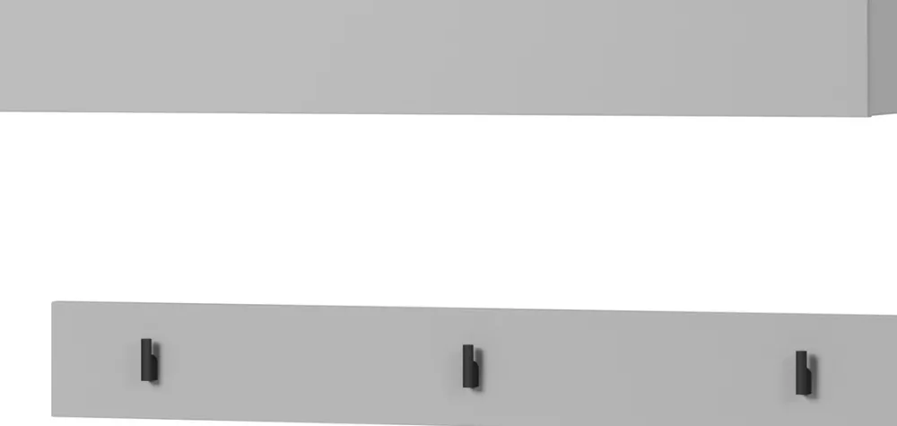 Wieszaki Do Przedpokoju|Garderoby>lenart. Wieszak ścienny poziomy na ubrania do przedpokoju SIMPLY szary