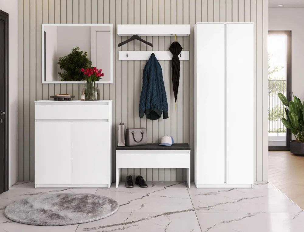 Wieszaki Do Przedpokoju|Garderoby>lenart. Wieszak ścienny poziomy na ubrania do przedpokoju SIMPLY szary