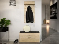 Wieszaki Do Przedpokoju>ML Meble Wieszak do przedpokoju na ścianę 50 cm CARO dąb sonoma