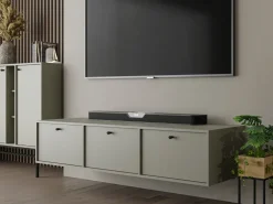 Szafki Rtv></noscript>Lempert Wisząca dwudrzwiowa szafka pod telewizor 120 cm TOKEN eukaliptus