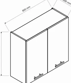 Meble Kuchenne>Stolkar Wisząca szafka kuchenna 80 cm CLARA